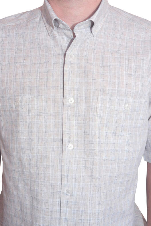 Yıldız Checked Short Sleeve Men's Shirt