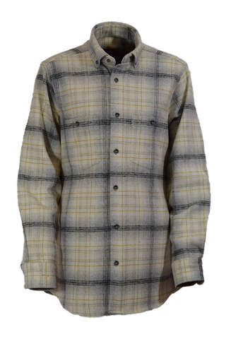 Cream Black Plaid Lumberjack Shirt