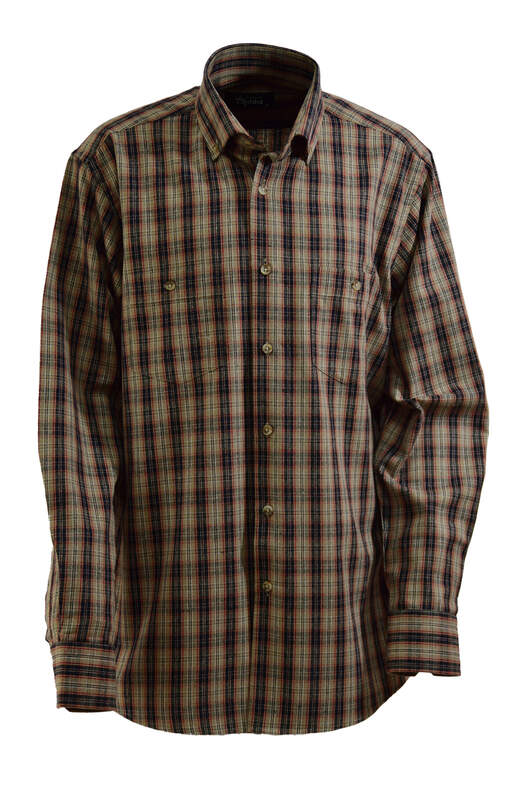 Mink Black Checked Cotton Winter Shirt