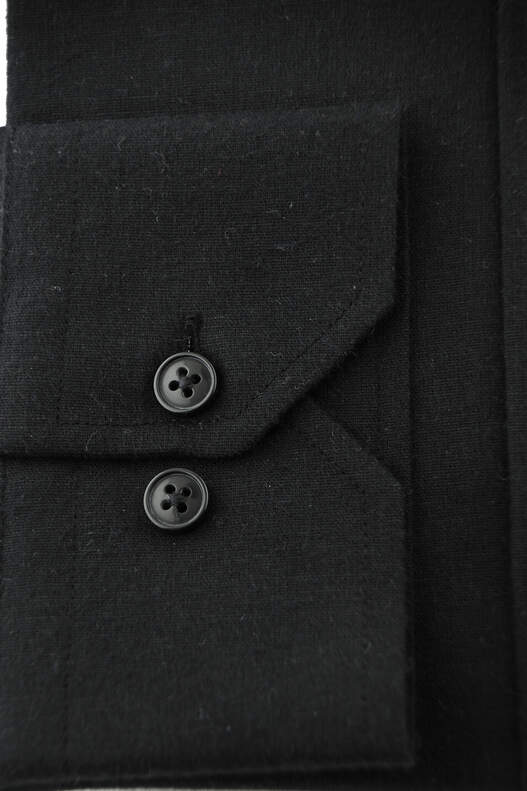 Black Winter Cotton Shirt