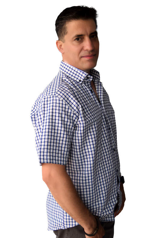 YILDIZ White Checked Short Sleeve Shirt
