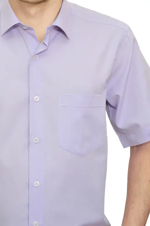 Yıldız Lilac Short Sleeve Men's Shirt