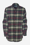 Green cream Plaid Lumberjack Shirt - 1