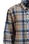 Blue Cream Yellow Check Pattern Shirt - 2