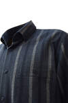 Dark Blue Stripe Winter Cotton - 3
