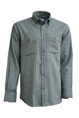 Yeşil Üzerine Koyu Yeşil Çizgili Kışlık Pamuklu