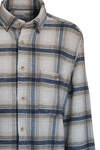 Coffee-Blue-Cream Plaid Lumberjack Shirt - 3