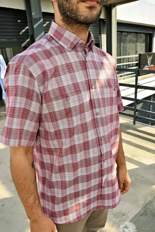 Kırmızı Krem Ekose