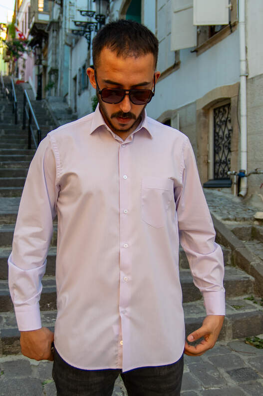Lilac Terikoton Long Sleeve Shirt
