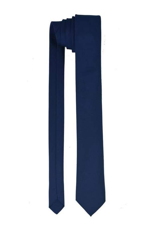 Classic Tie with Navy Blue Handkerchief