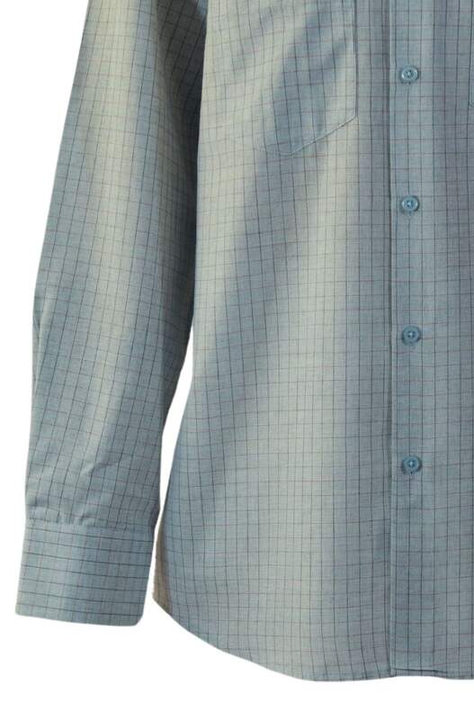 Navy Blue on Blue with Red Checks