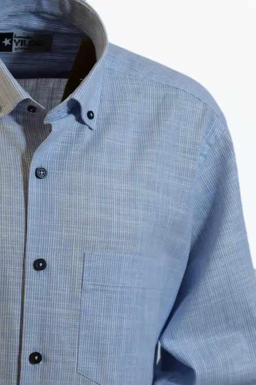 YILDIZ Blue Striped Long Sleeve Shirt