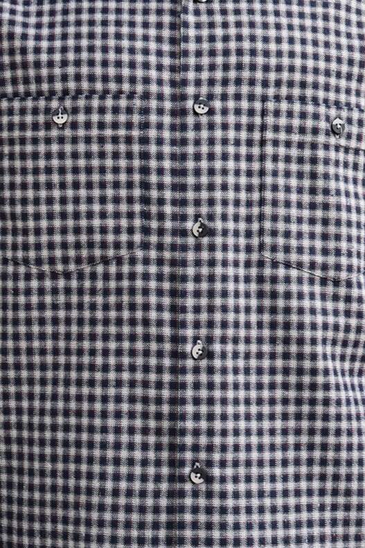 Bej Üzerine Lacivert Kırmızı Kareli