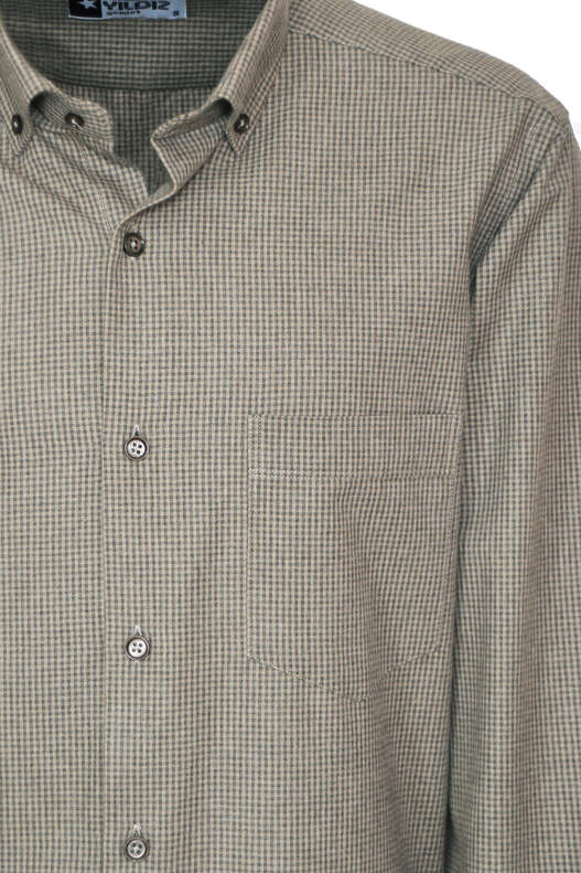 Brown Gingham Winter Cotton Shirt