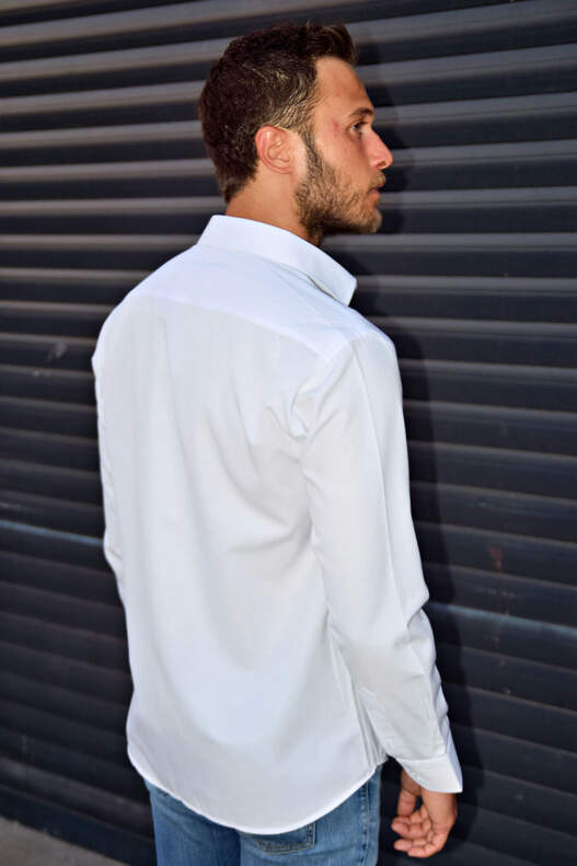 White Narrow Cut