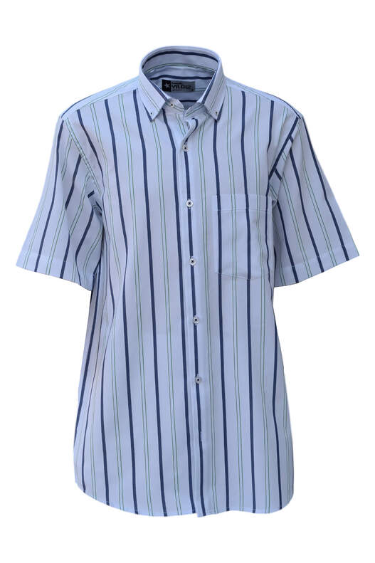 Beyaz Zemine Lacivert Yeşil Çizgili Beyaz Zemine Lacivert Yeşil Çizgili