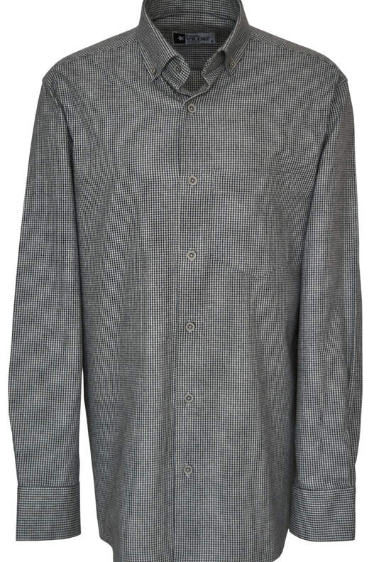 Black Cream Gingham Winter Cotton Shirt