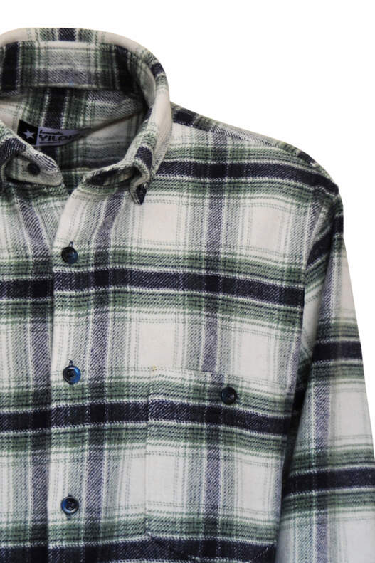 Yeşil Krem Ekose Oduncu Gömlek Yeşil Krem Ekose Oduncu Gömlek