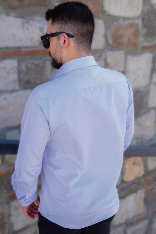 YILDIZ Blue Slim Fit Shirt