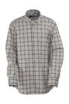 Cream Black Plaid Winter Cotton Shirt - 1