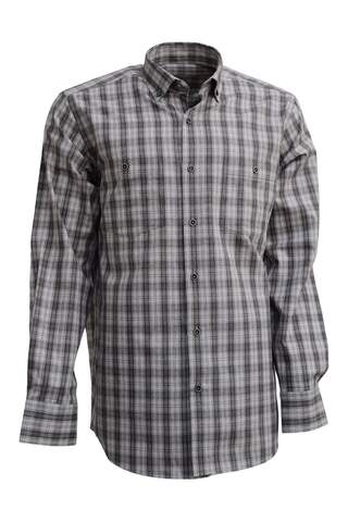 Krem Üzeri Yeşil Kahverengi Kareli