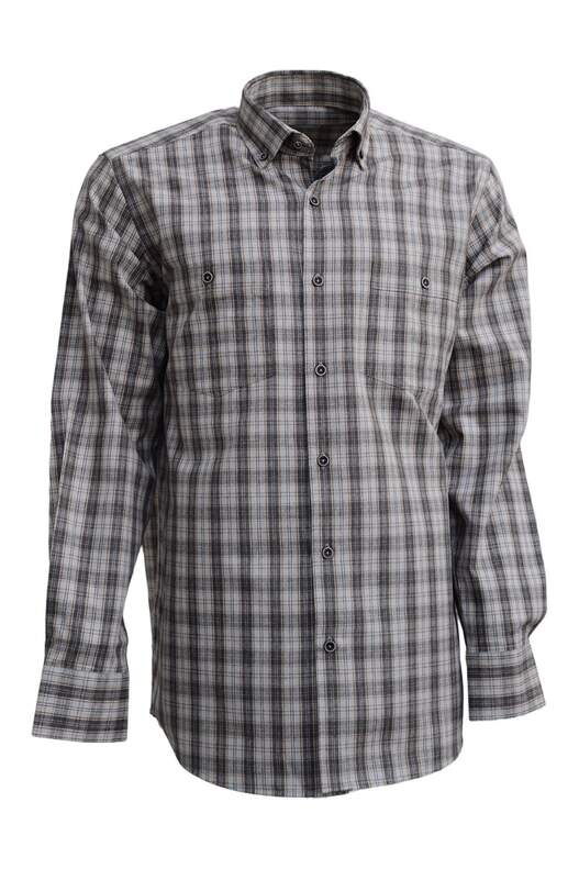 Krem Üzeri Yeşil Kahverengi Kareli