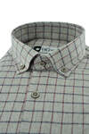 Beige Check Winter Cotton Shirt - 4