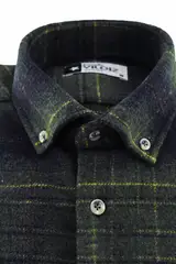 Green Yellow Plaid Lumberjack Shirt