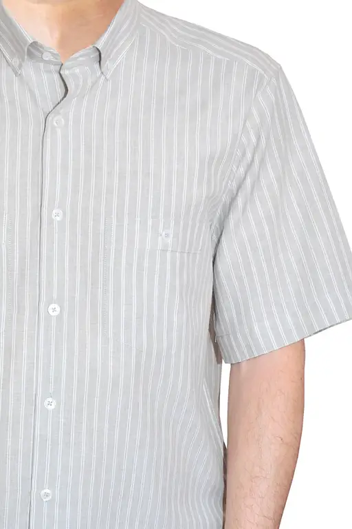 Yıldız Light Green Short Sleeve Men's Shirt