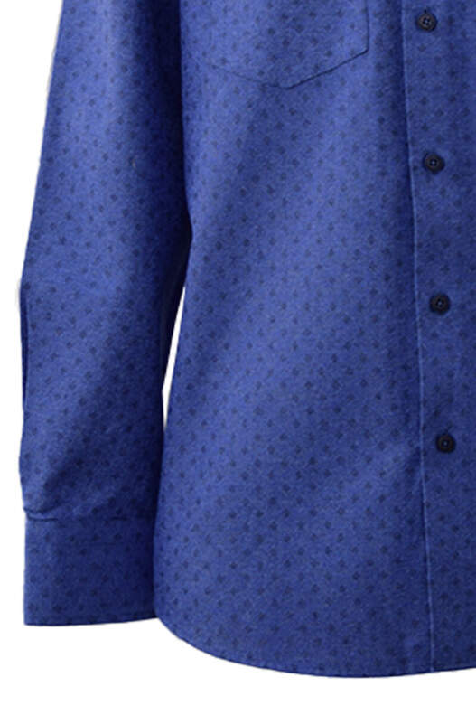 Blue Self Patterned