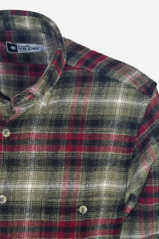 Yeşil krem Ekose Oduncu Gömlek Yeşil krem Ekose Oduncu Gömlek