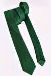EMERALD GREEN SATIN TIE WITH HANDKERCHIEF - 1