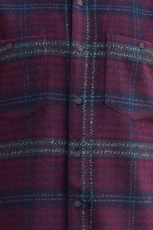 Bordo Lacivert Mavi Ekose Oduncu