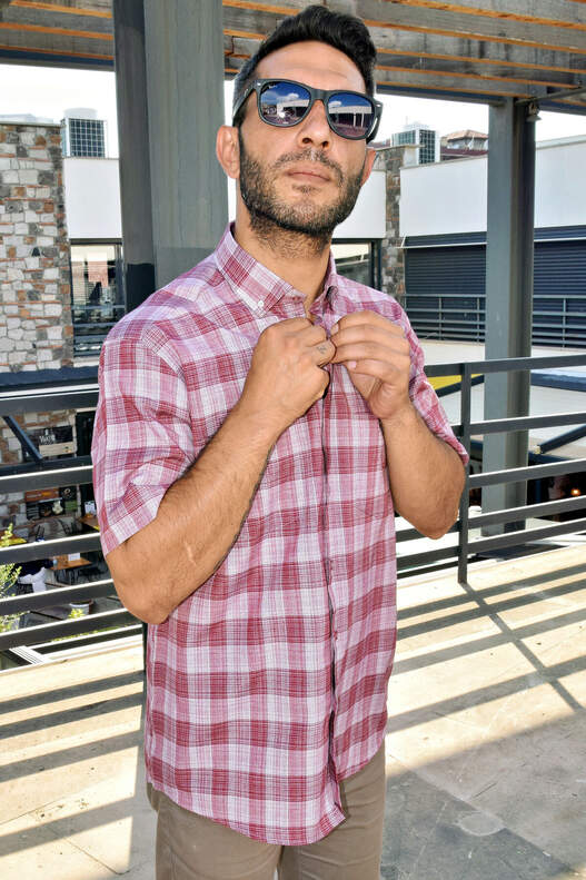 Kırmızı Krem Ekose Kırmızı Krem Ekose