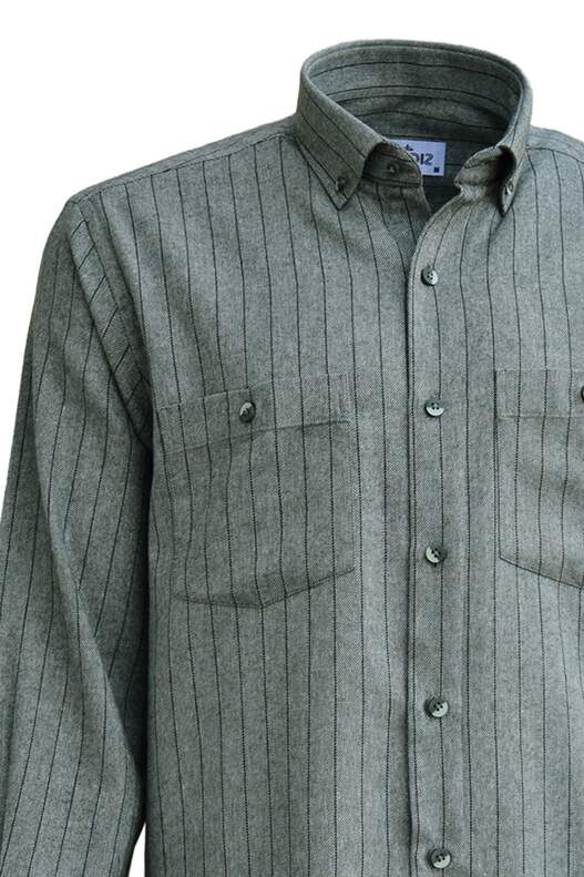 Yeşil Üzerine Koyu Yeşil Çizgili Kışlık Pamuklu