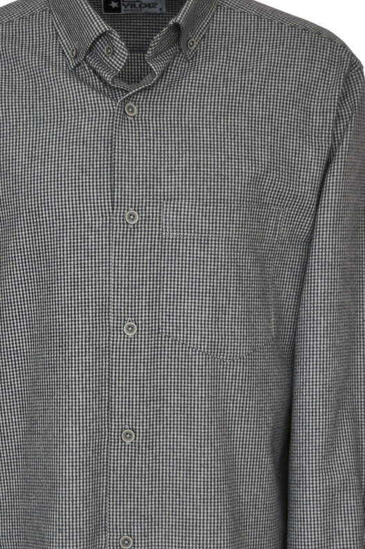 Black Cream Gingham Winter Cotton Shirt