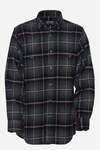 Grey Pink Plaid Lumberjack Shirt - 1