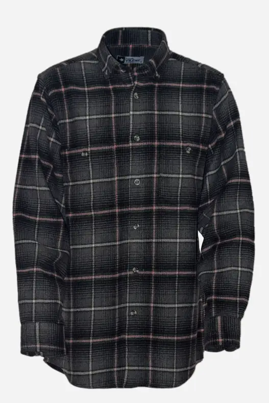 Grey Pink Plaid Lumberjack Shirt