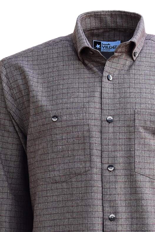 Kahverengi Mavi/Kırmızı Kareli