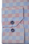 Blue Pink Checked Shirt - 4