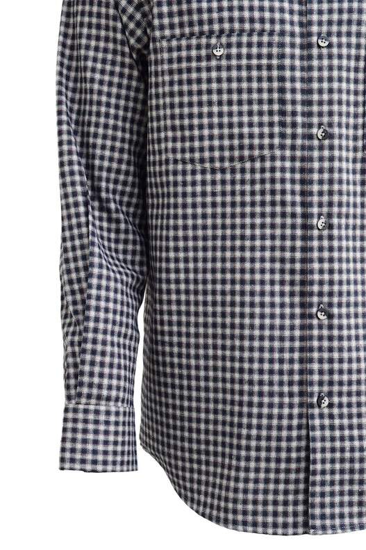 Bej Üzerine Lacivert Kırmızı Kareli