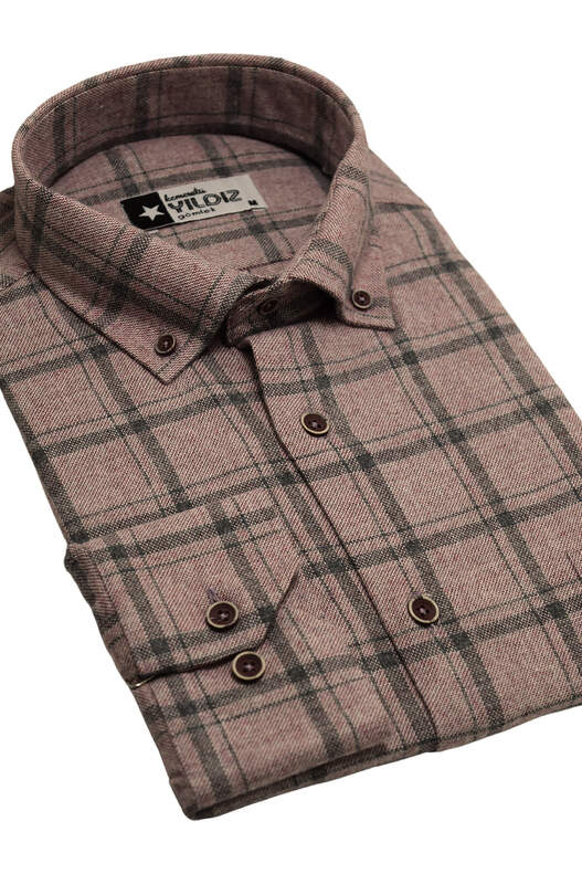 Rose Dry Check Winter Cotton Shirt