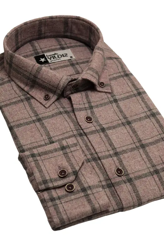 Rose Dry Check Winter Cotton Shirt