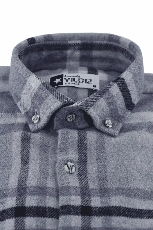 Grey Tones Plaid Lumberjack Shirt