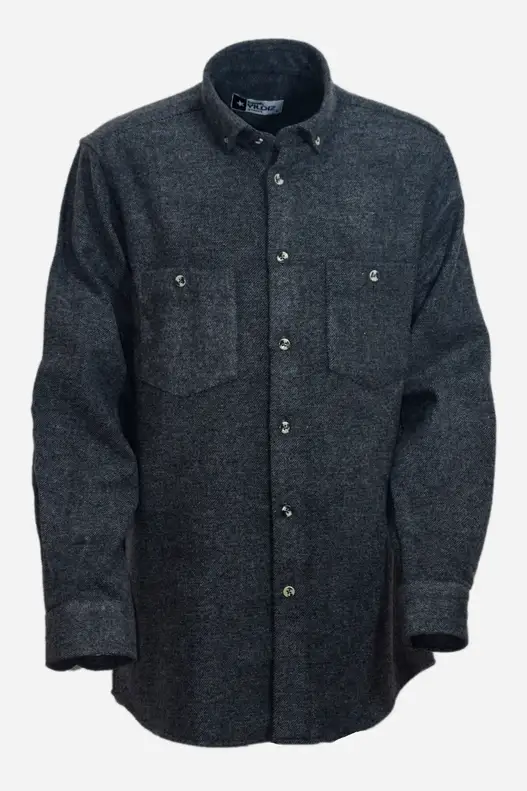 Grey Solid Colour Lumberjack Men's Shirt