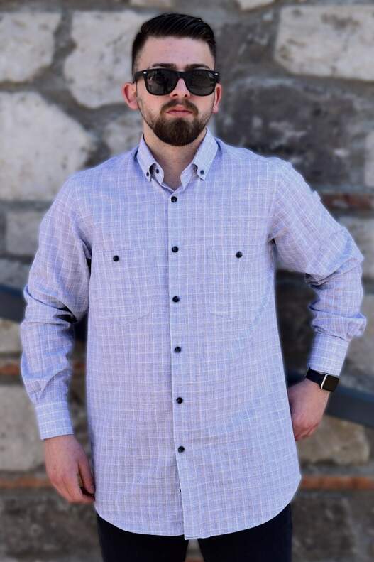 Mavi Beyaz Ekose Mevsimlik Mavi Beyaz Ekose Mevsimlik