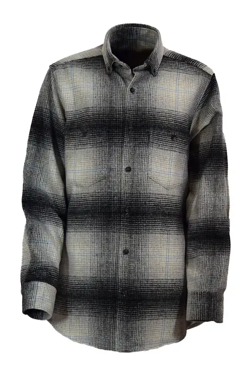 Black-Grey Checked Lumberjack Shirt