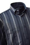Dark Blue Stripe Winter Cotton - 2