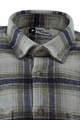 Coffee-Blue-Cream Plaid Lumberjack Shirt
