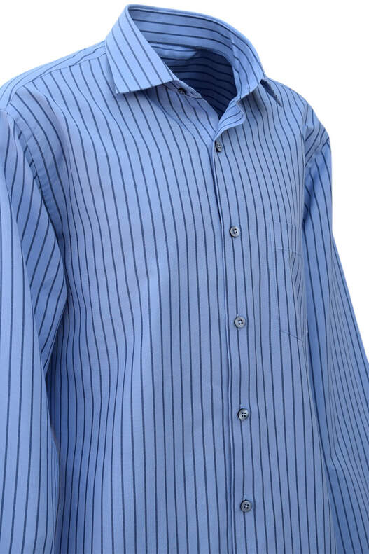 Açık Mavi Üzerine Koyu Mavi Çizgili Açık Mavi Üzerine Koyu Mavi Çizgili